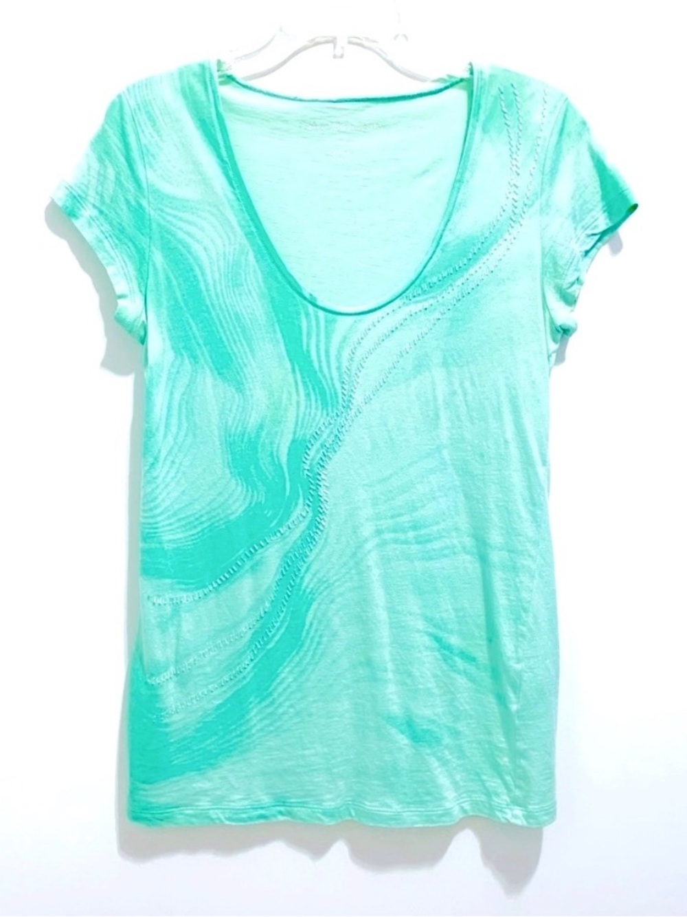 Calvin Klein Jeans Cotton Soft Aqua Blue Tee